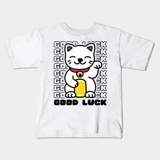 good luck cat Kids T-Shirt